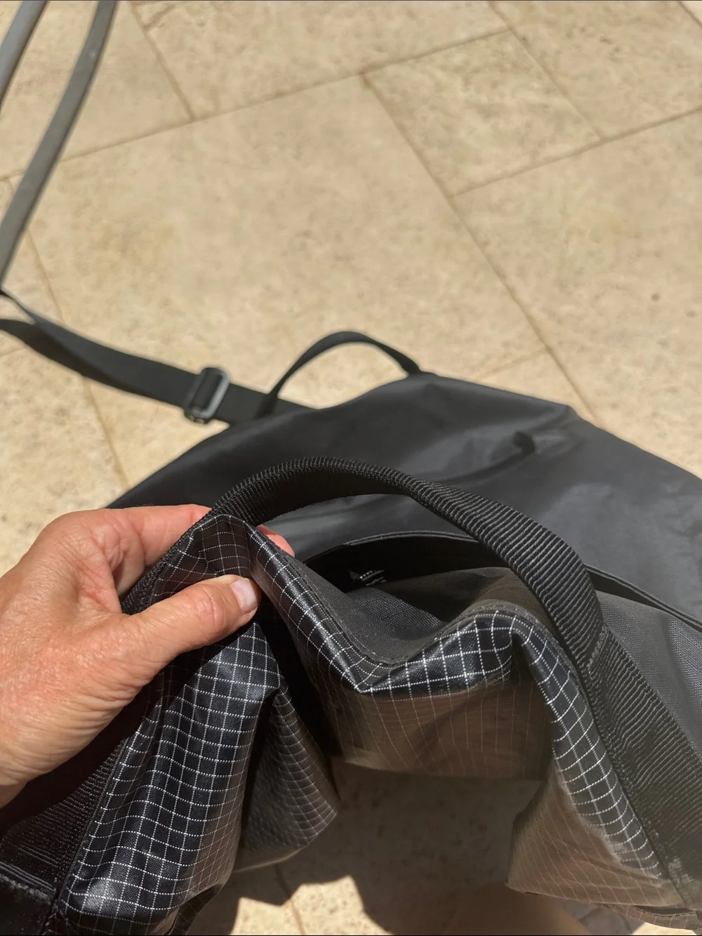 Helly Hansen Black High Tide 65 L Duffel Bag - HH Logo Travel Bag